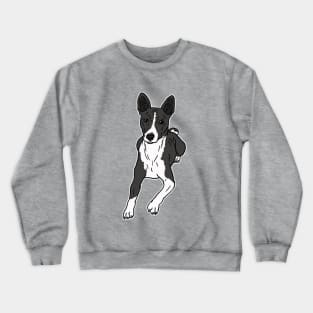 Basenji Black and White Crewneck Sweatshirt